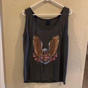 Vintage Harley Davidson tank